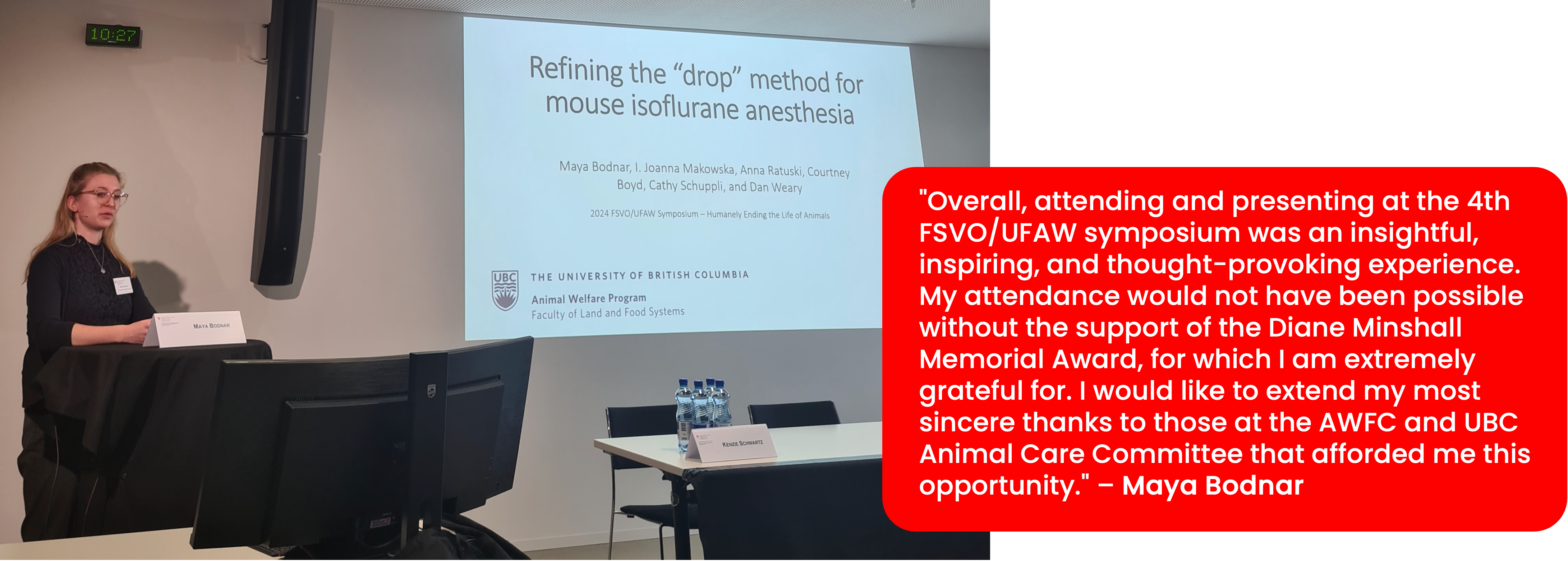 Maya at symposium